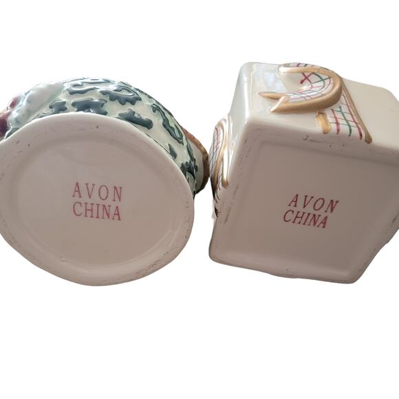 Vintage Made for Avon 2001 Christmas St Nicholas Creamer Gift Box Sugar Bowl - Picture 4 of 10